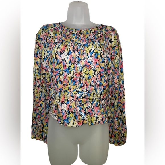 Joie New NWT Mesalina Floral Long Sleeve Top Size Large - Picture 4 of 6